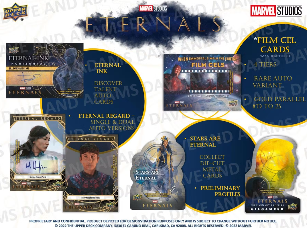 2023 UpperDeck Eternals Cartes Marvel Studios Hobby Box