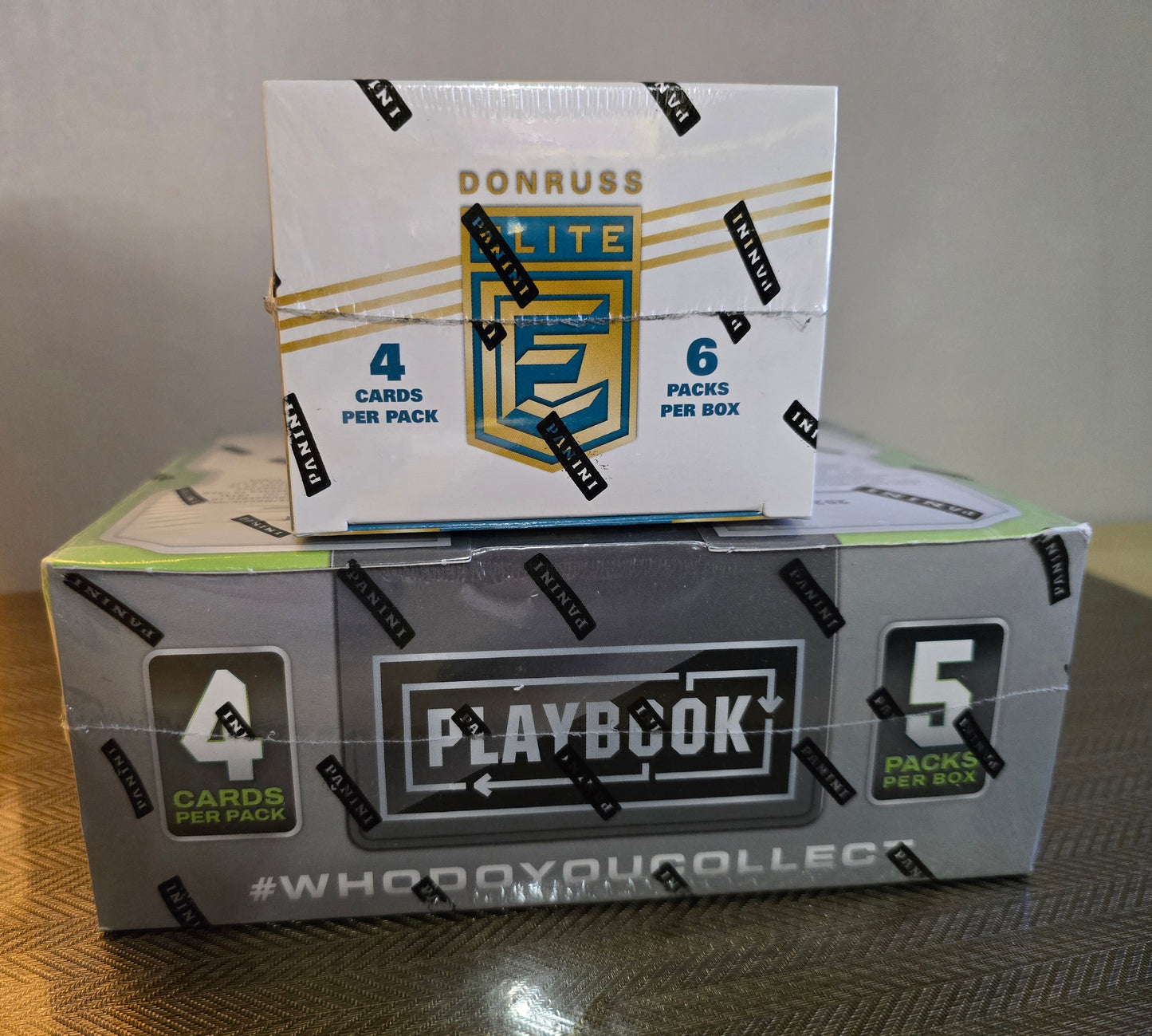 Lot 2 Box Cartes Football US NFL Panini Playbook 2022 + Donruss Elite 2023/24 Panini