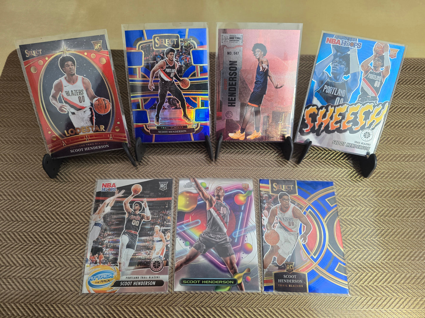 Lot 7 cartes collection sport Basketball SCOOT HENDERSON Panini