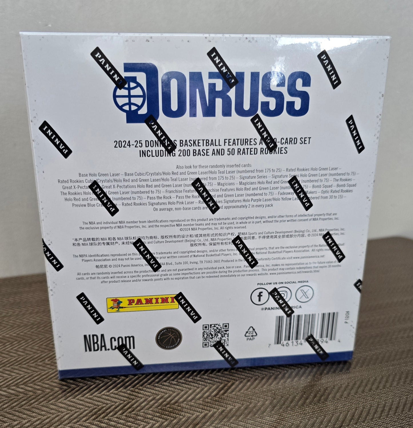 2024-25 Panini Donruss Cartes Basketball NBA Mega Box