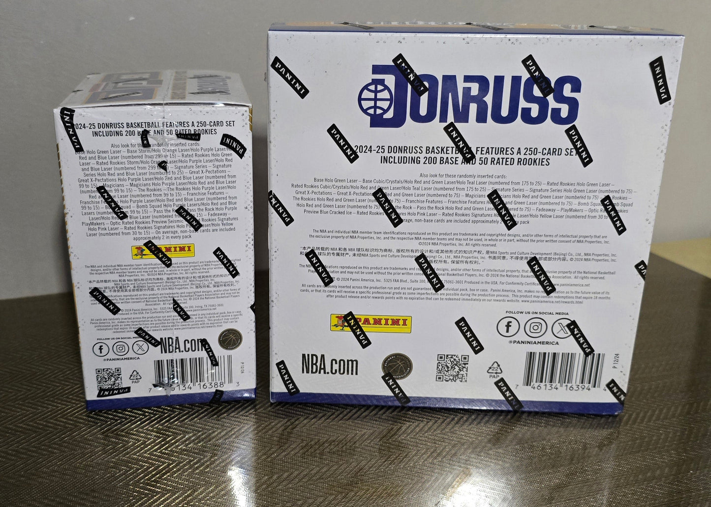 Lot 2 Boxes Cartes Basketball NBA Panini DONRUSS 2024-25 Panini