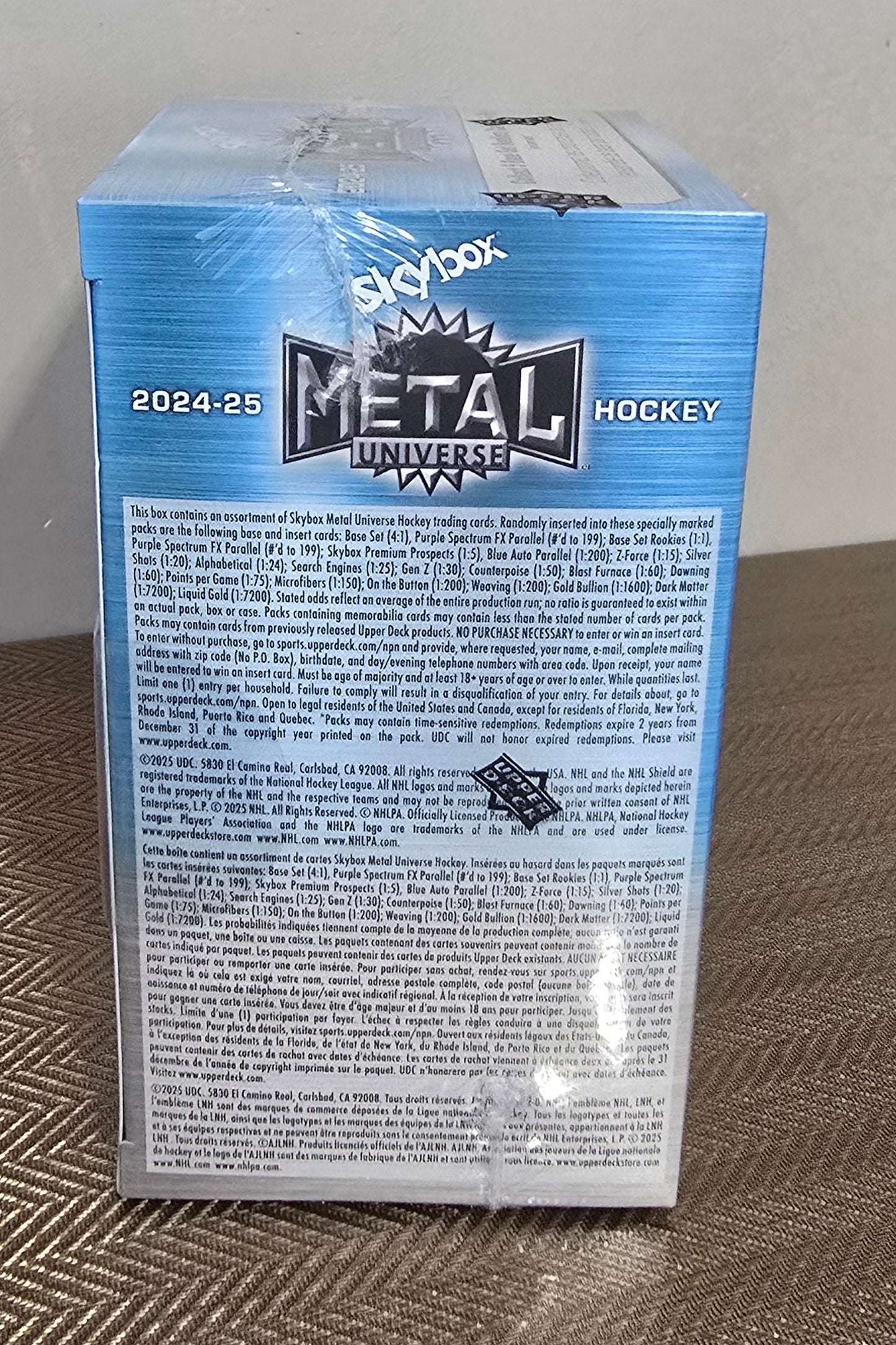 2024-25 Upper Deck Skybox Metal Universe Cartes Hockey NHL Blaster Box Upper Deck