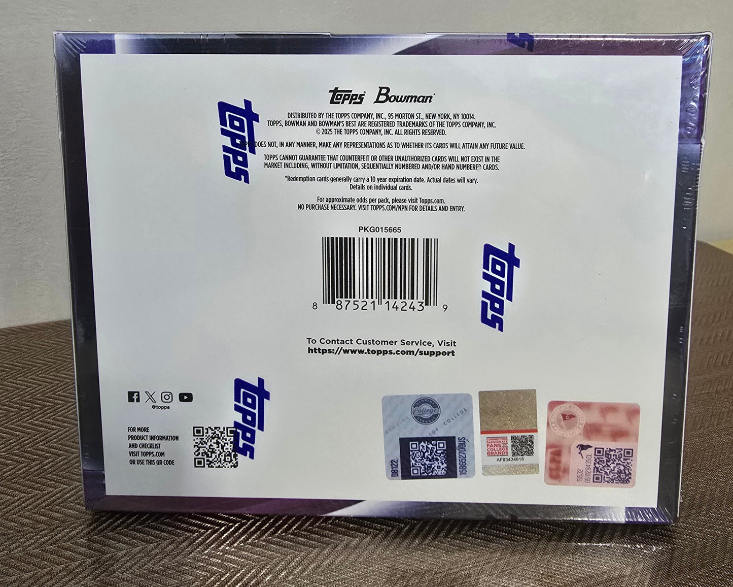 2024-25 Bowman University Best Cartes Basketball NBA Hobby Box Panini