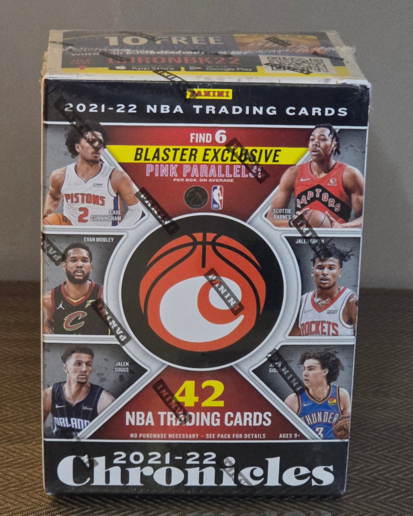 2021-22 Panini Chronicles Cartes Basketball NBABlaster Box (Pink Parallels!) Panini
