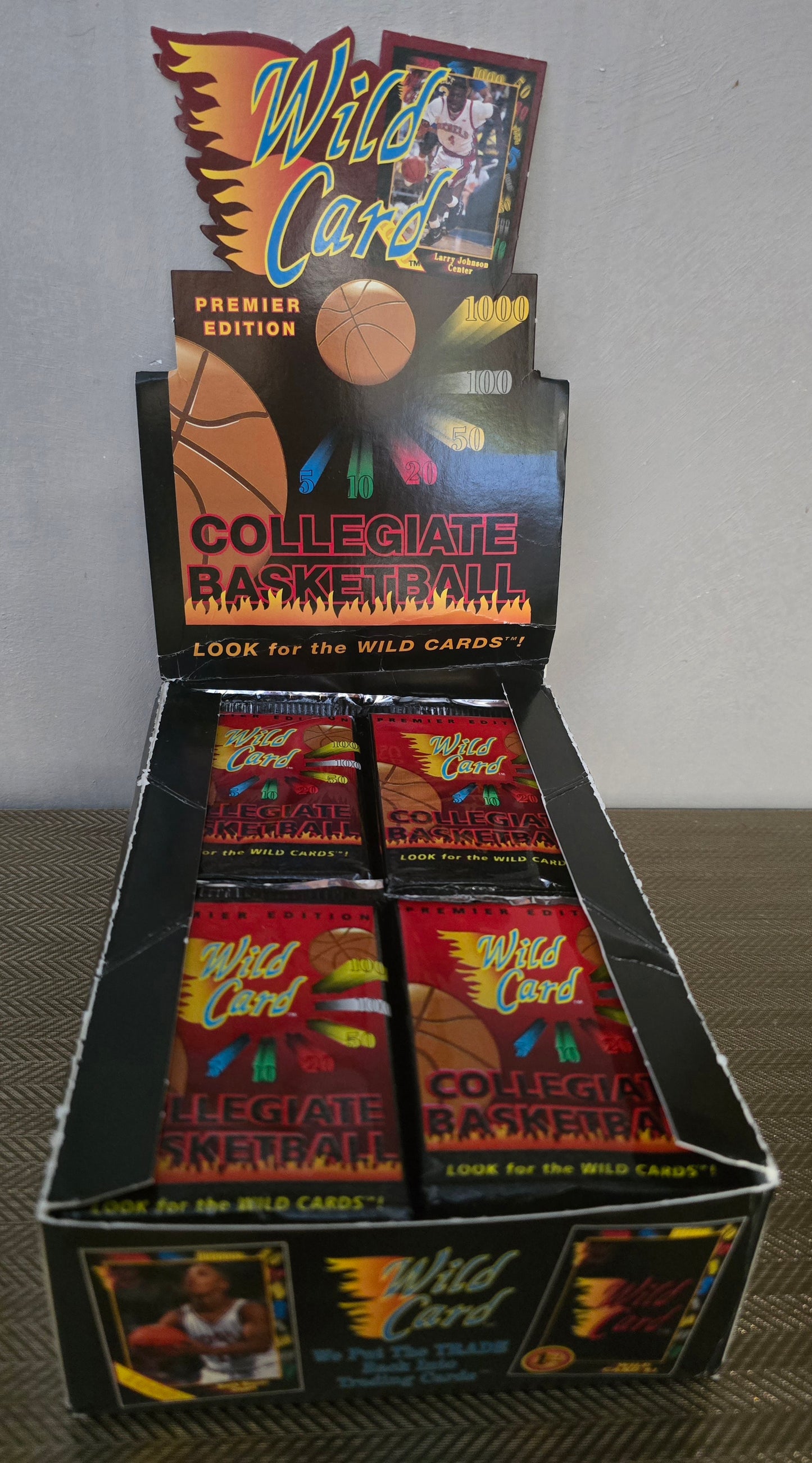 1991-92 Wild Card Collegiate Cartes Basketball NBA Pack