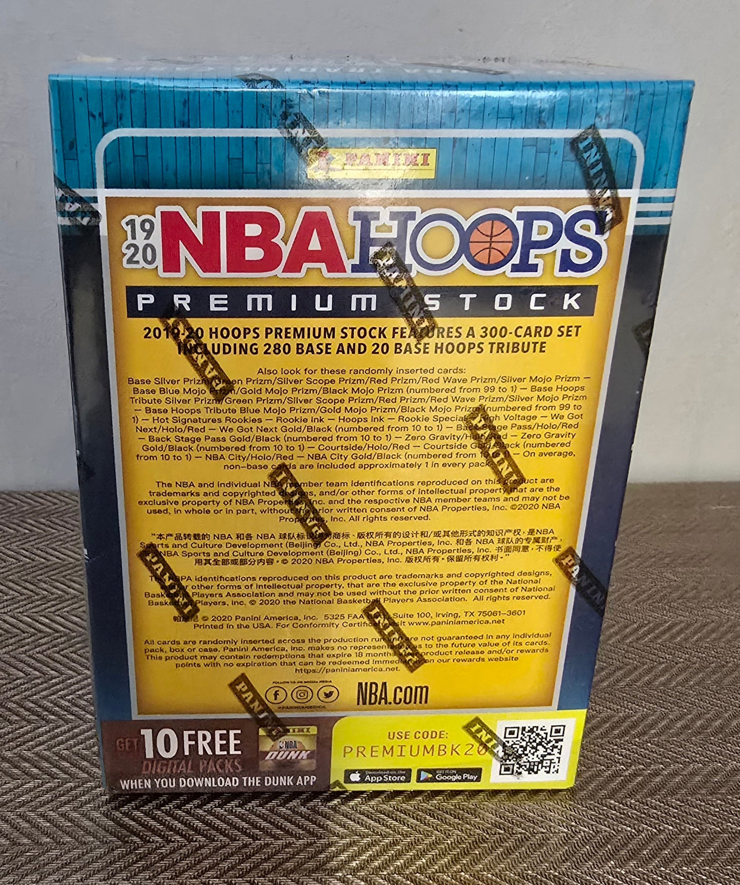 2019-20 Panini Hoops Premium Stock Cartes Basketball NBA 6-Pack Blaster Box Panini