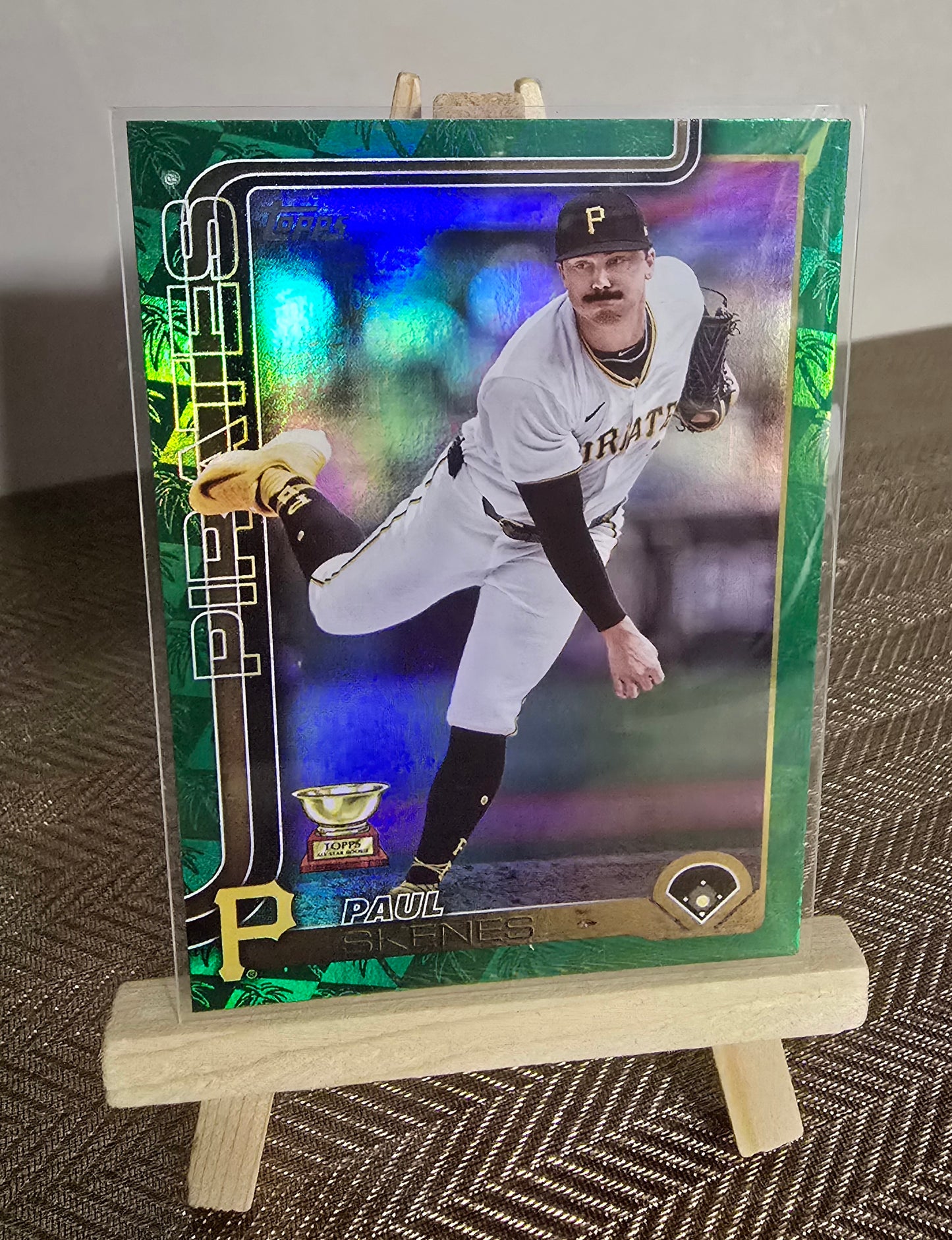 Carte collection Paul Skenes Baseball Topps Series One 2025 Green Foil Board 25/99