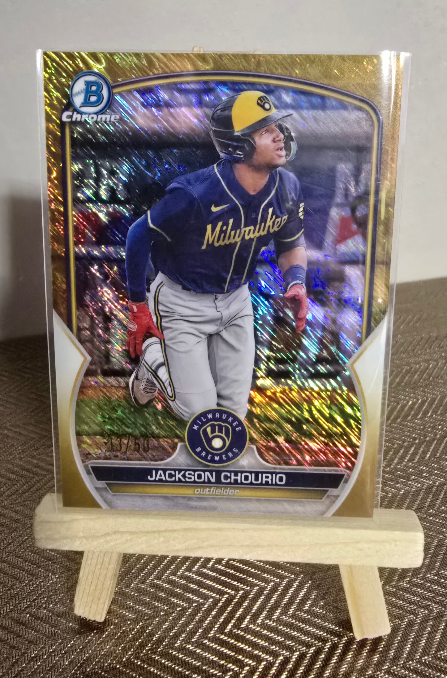 Carte collection Jackson Chourio Baseball Topps Bowman Chrome 2023 - 33/50