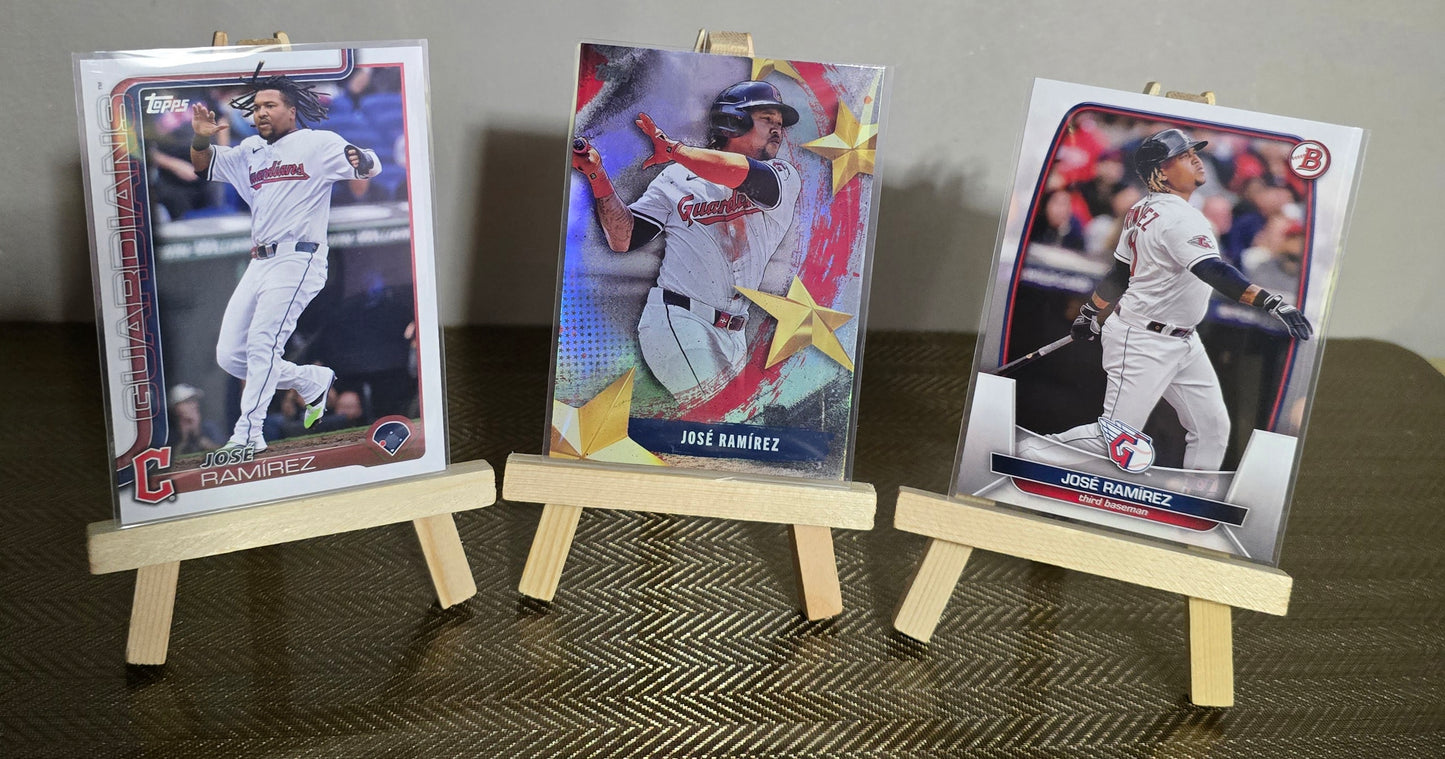 Lot 3 Cartes collection Baseball Jose Ramirez
