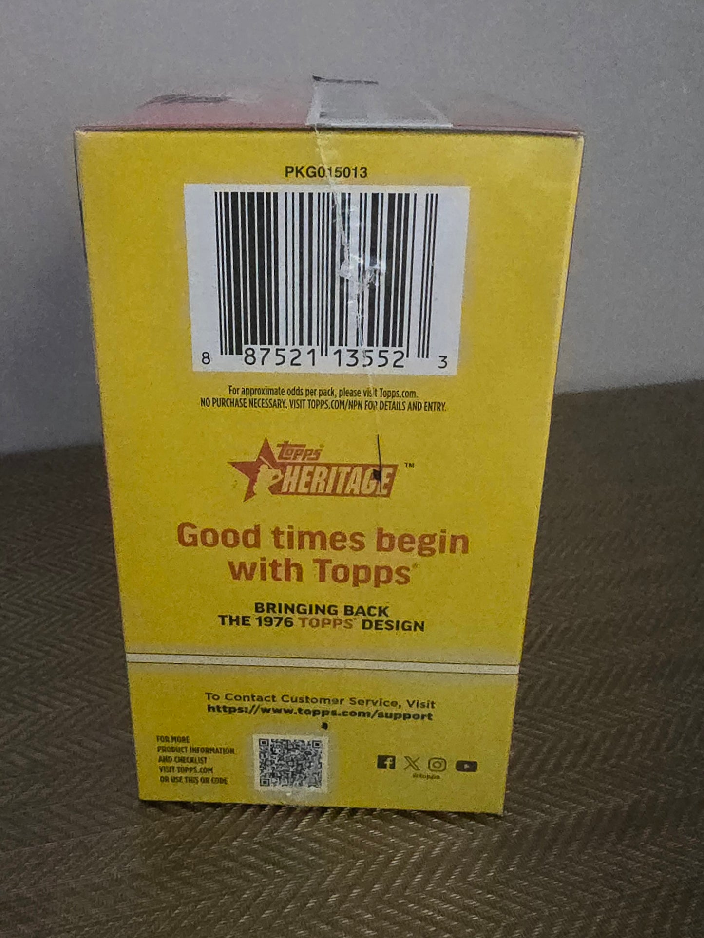 2025 Topps Heritage Cartes Baseball MLB Blaster Box