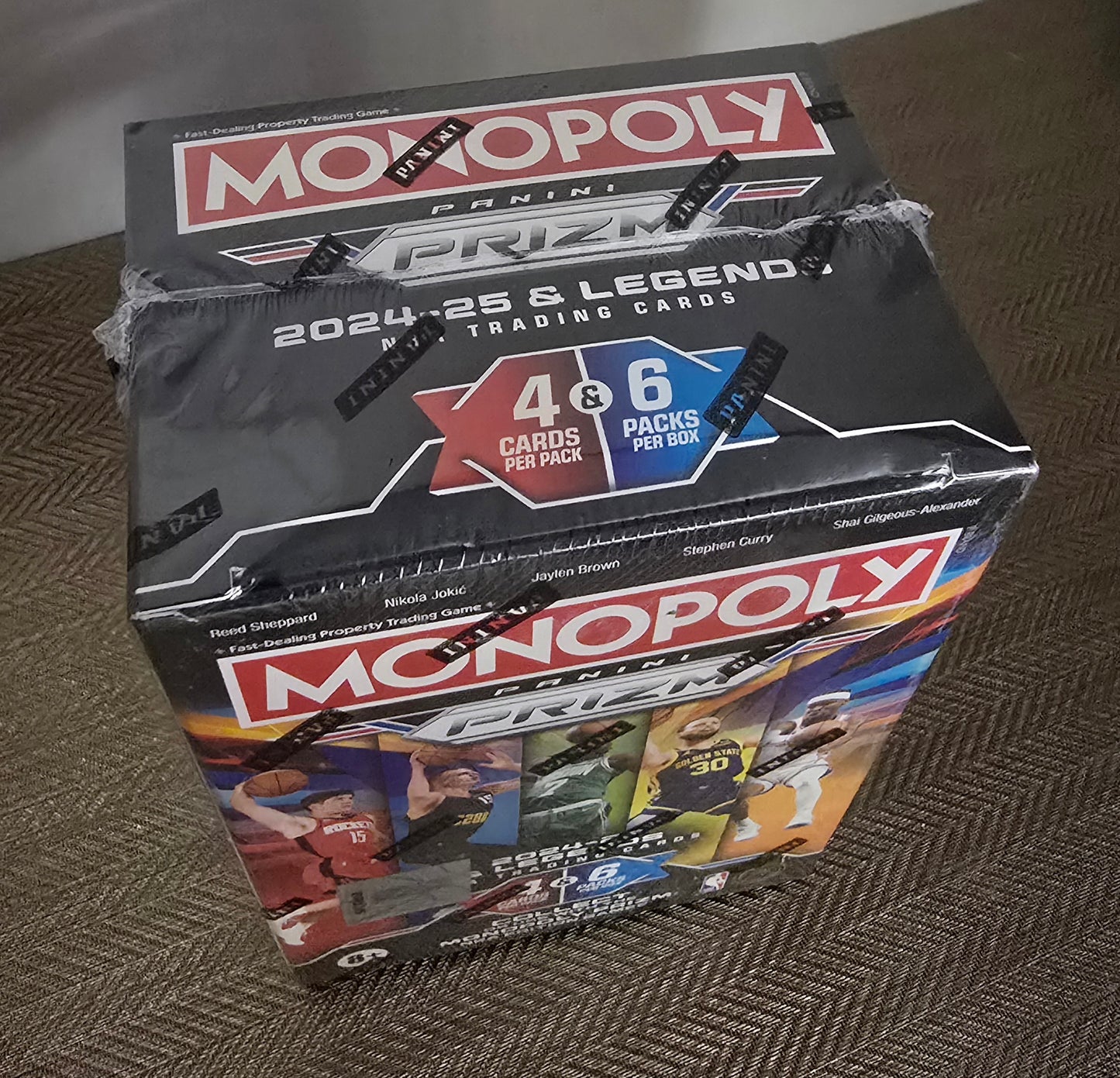 2024-25 Panini Prizm Monopoly Cartes Basketball NBA Blaster Box ( Millionaire Black Inserts! )