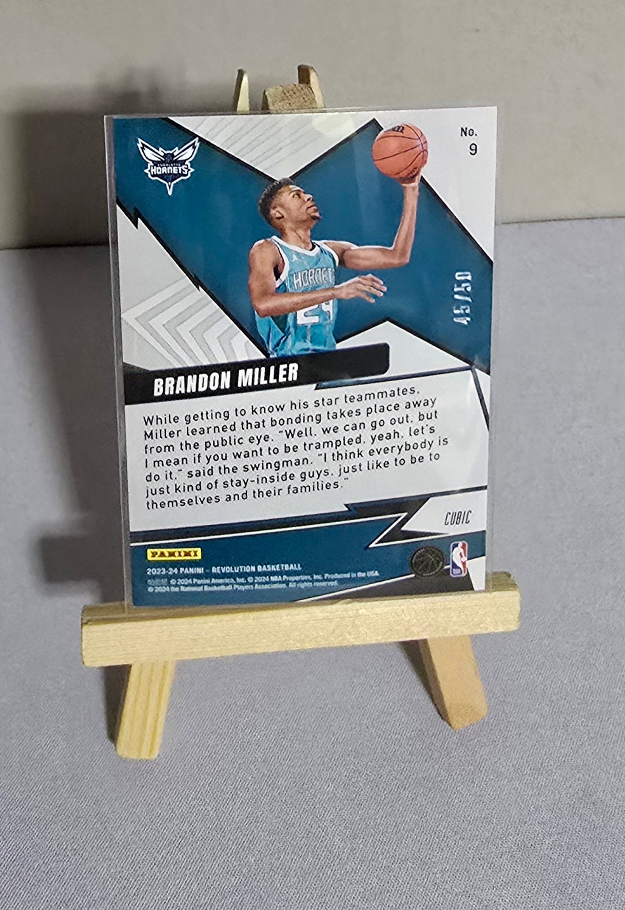Carte Numérotée Collection Basketball NBA BRANDON MILLER 45/50