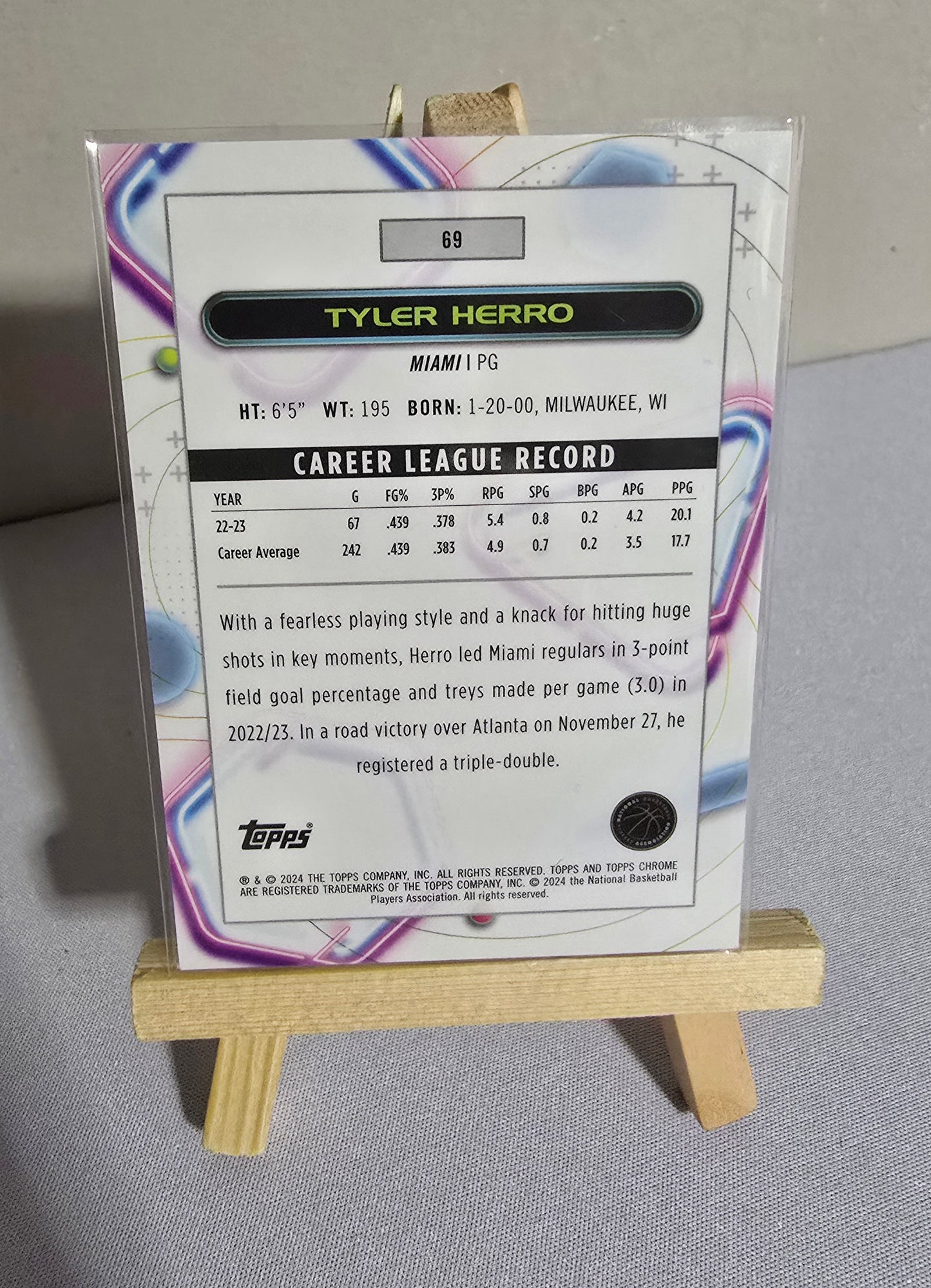 Carte Collection Numérotée Basketball NBA TYLER HERRO 136/149