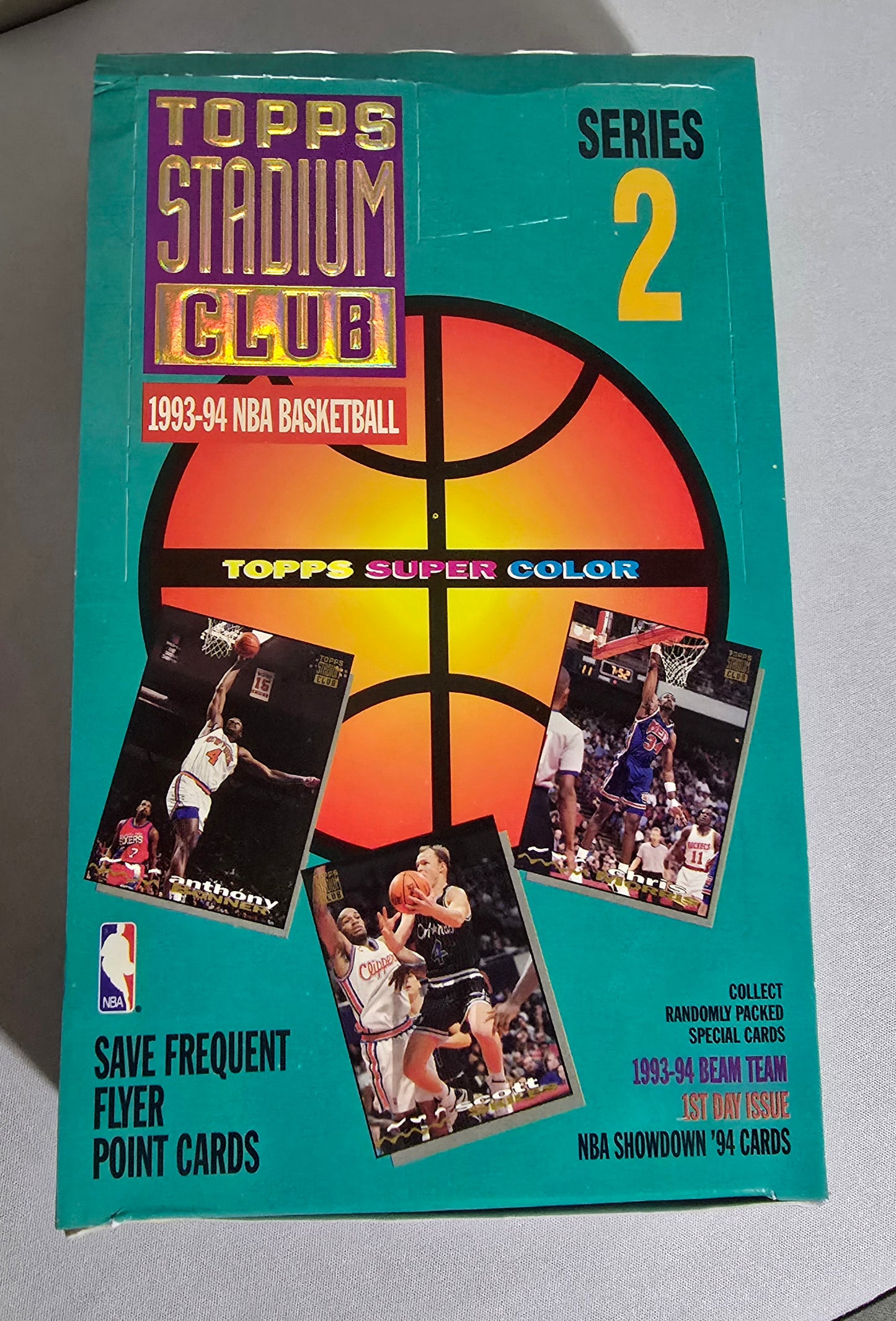 1993-94 Topps Stadium Club Series 2 Cartes Basketball NBA Box Pack