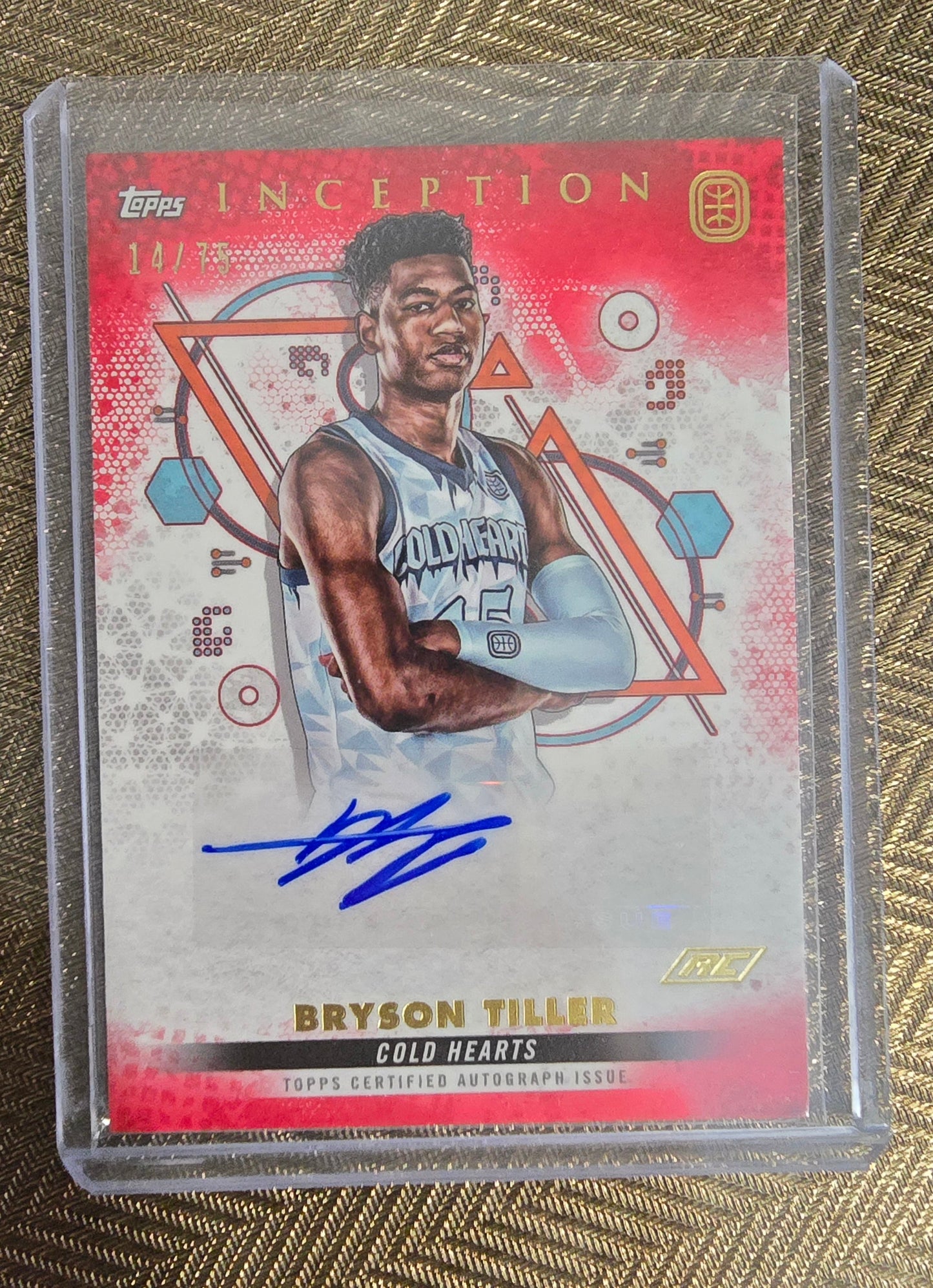 Lot 4 cartes autographes/patchs numérotées collection sport Basketball NBA BRYSON TILLER Topps