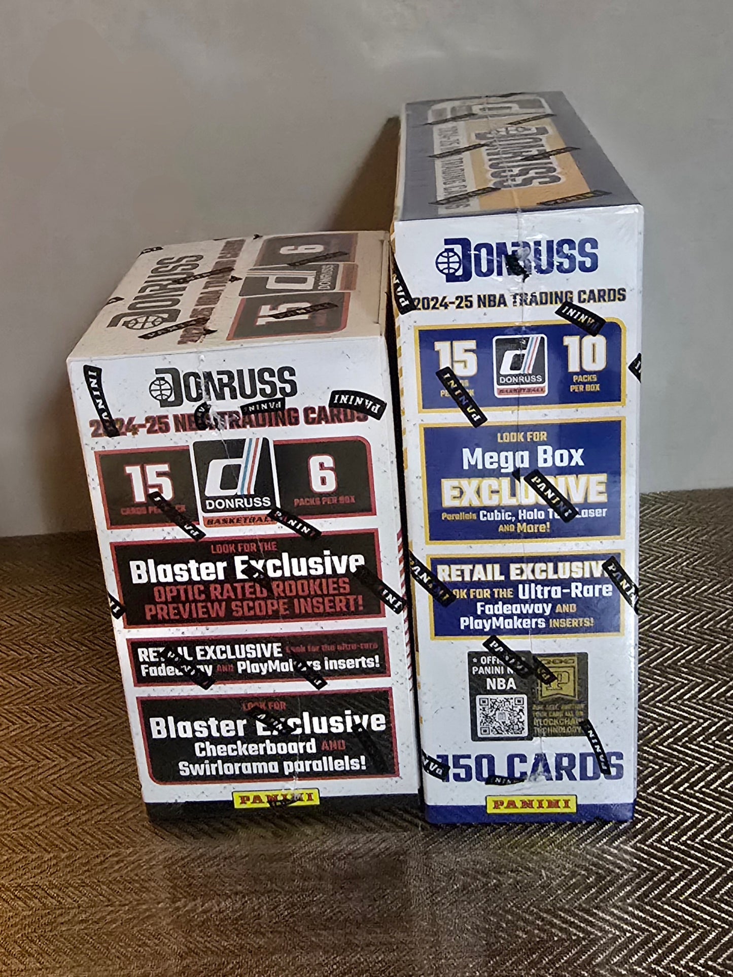 Lot 2 Boxes Cartes Basketball NBA 2024-25 Panini Donruss Hobby Blaster Box + Méga Box