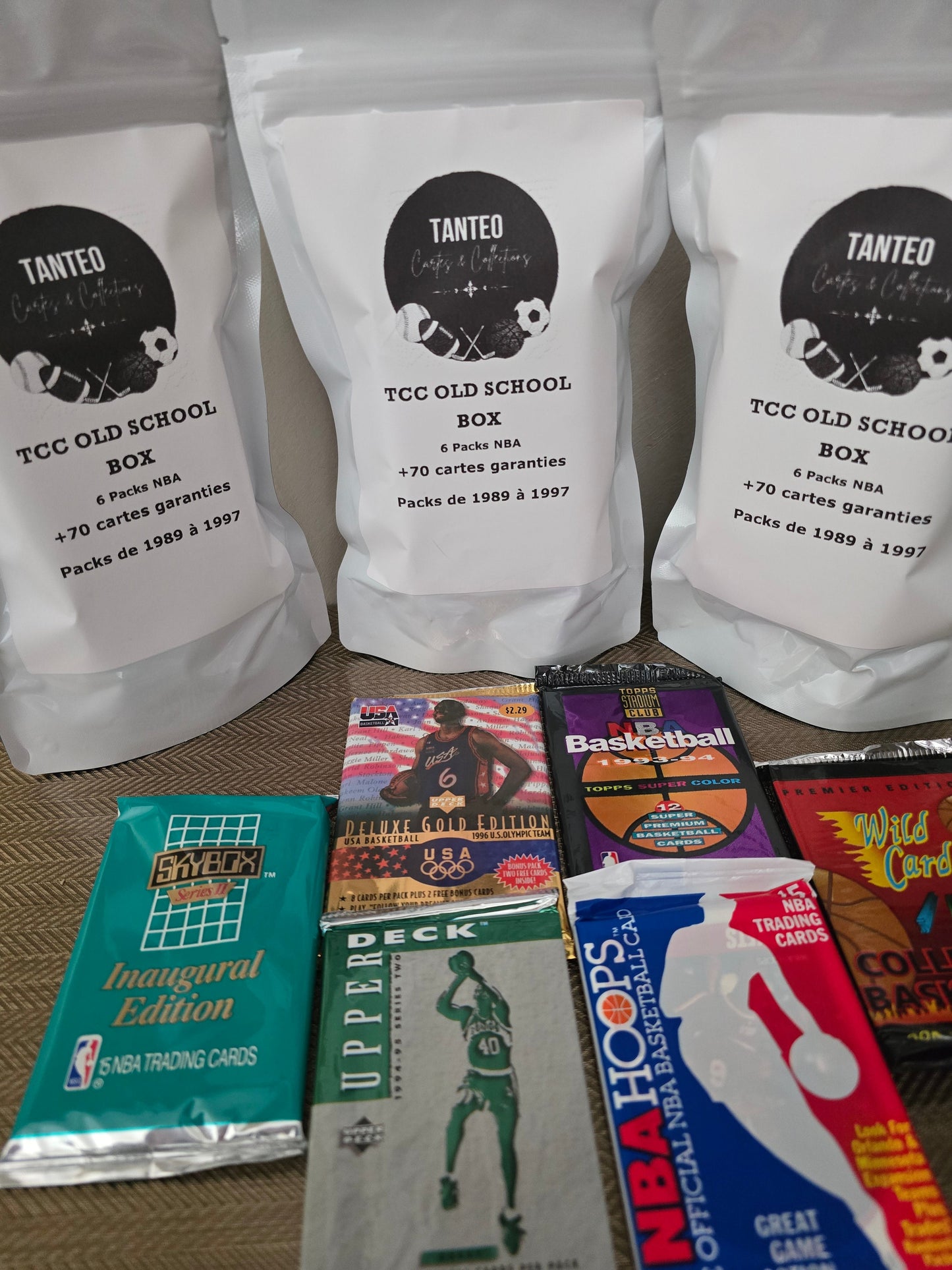TCC OLD SCHOOL BOX Cartes Basketball NBA Années 80-90 TANTEO Cartes & Collections