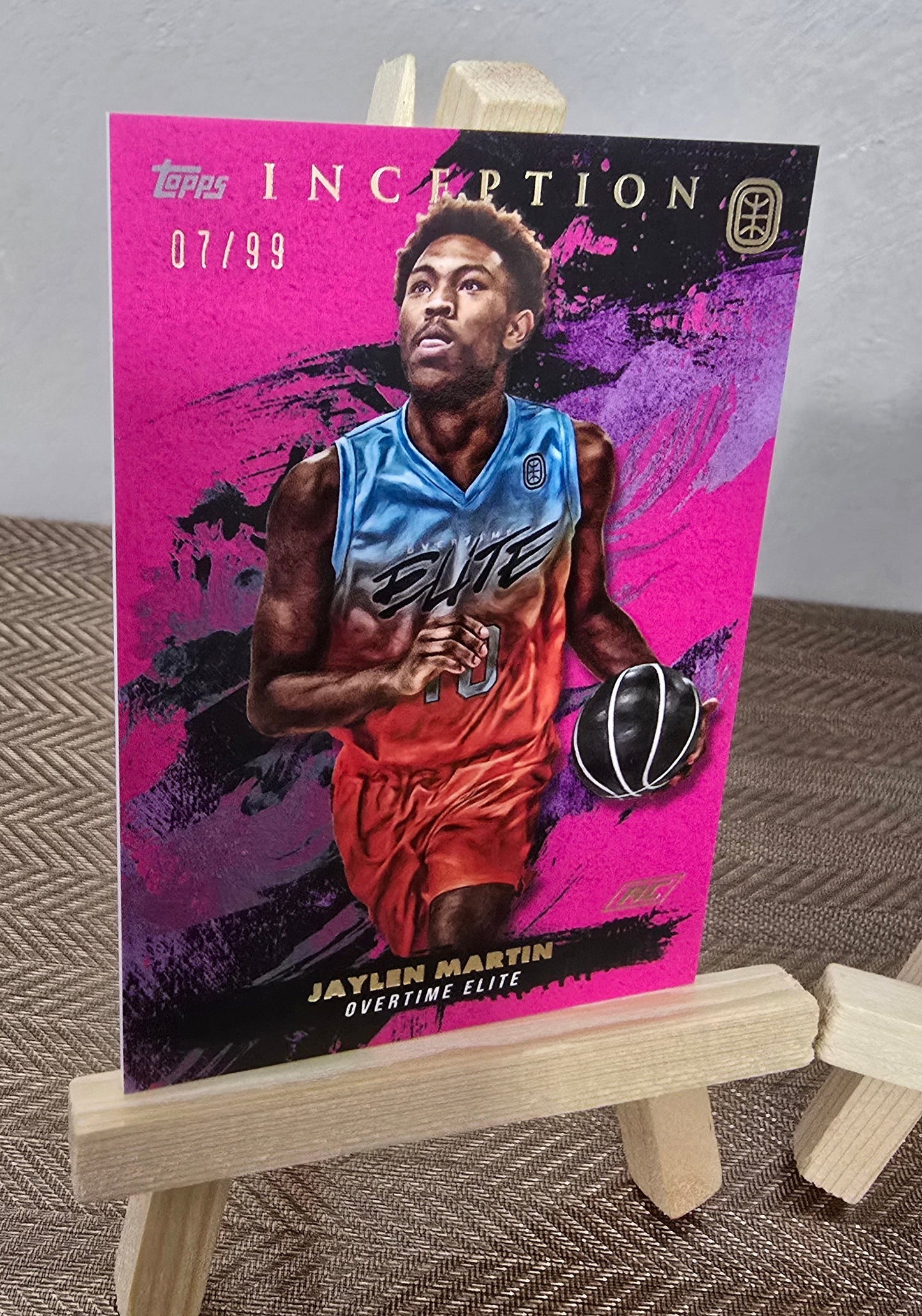 Lot 2 Cartes numérotées collection sport Basketball JAYLEN MARTIN Topps