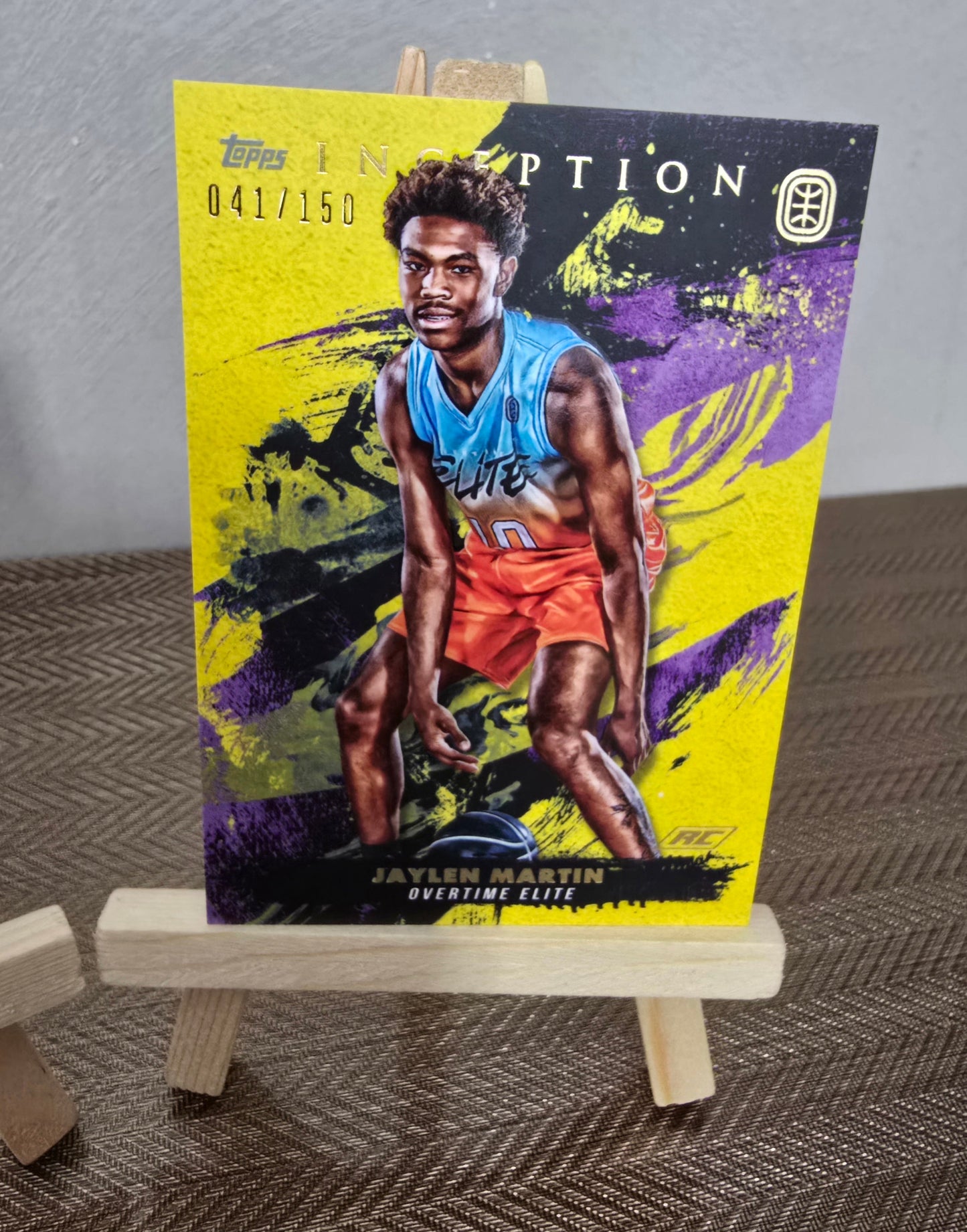 Lot 2 Cartes numérotées collection sport Basketball JAYLEN MARTIN Topps
