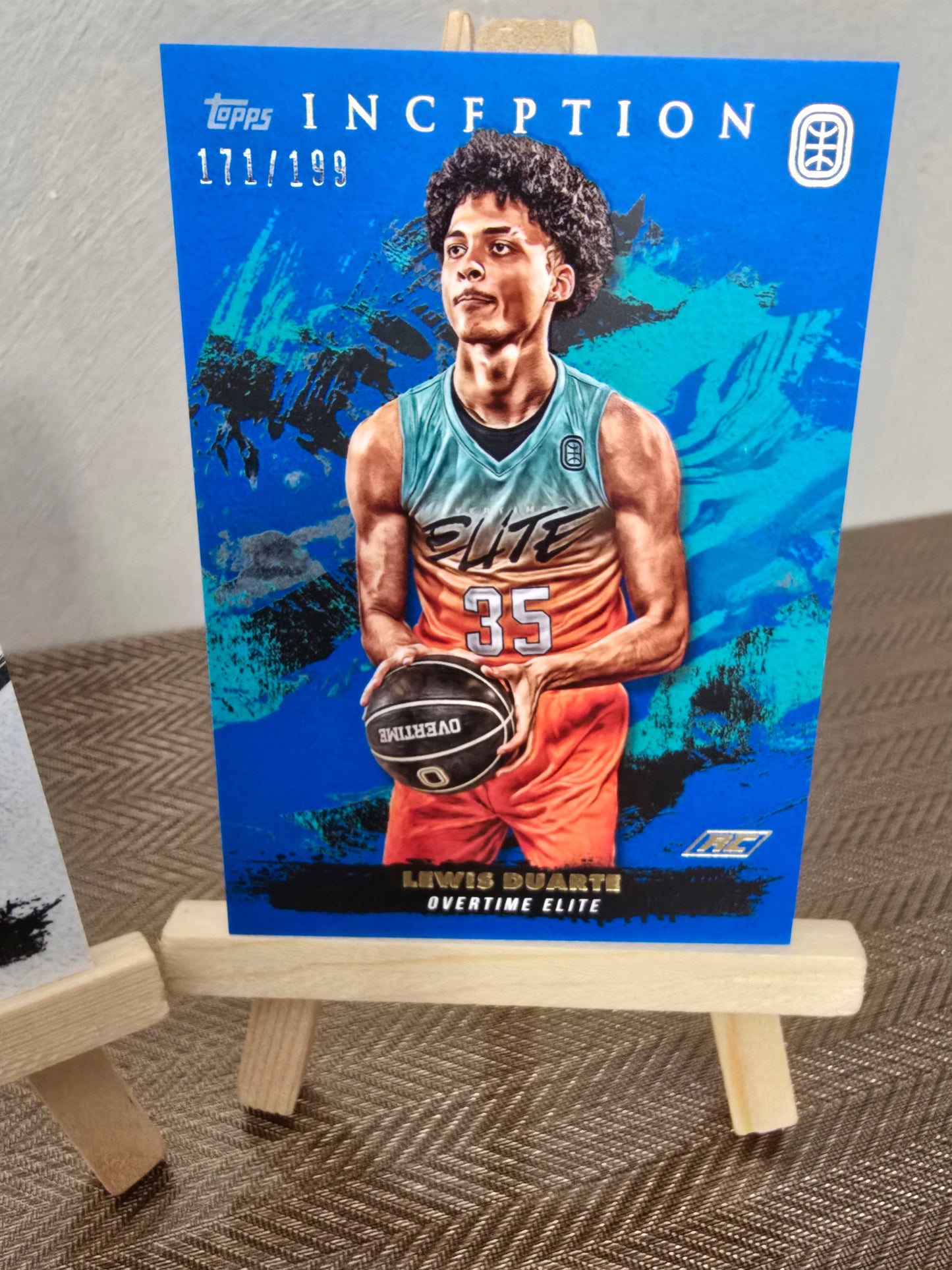 Lot 2 Cartes Auto numérotées collection sport Basketball LEWIS DUARTE Topps