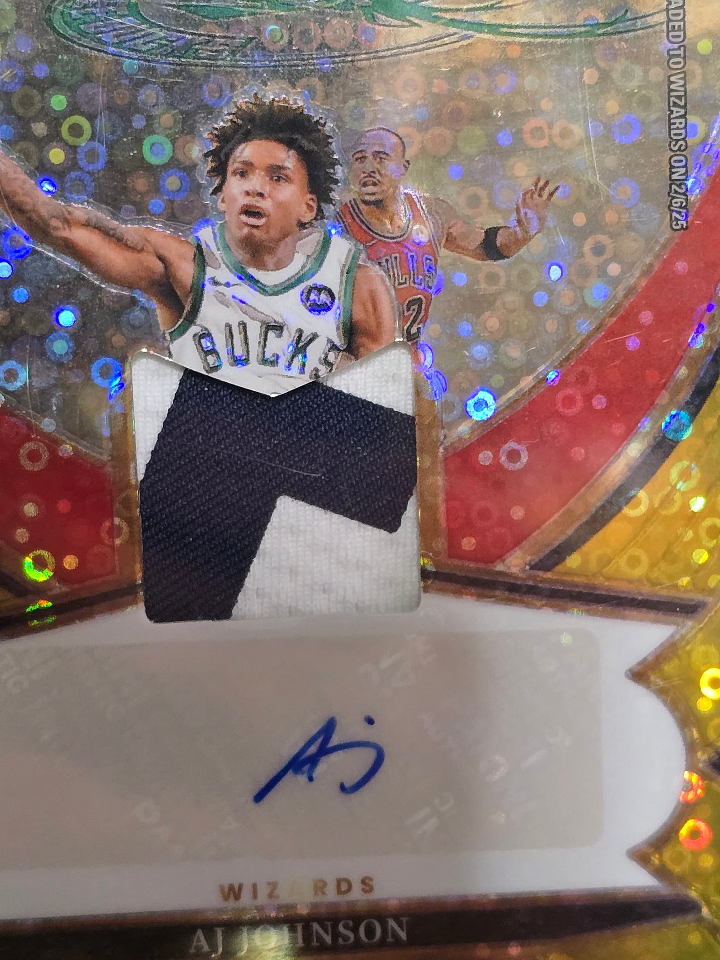 2024-25 Panini Select Basketball NBA - AJ JOHNSON - Carte Autographe + Patch #08/10 Topps