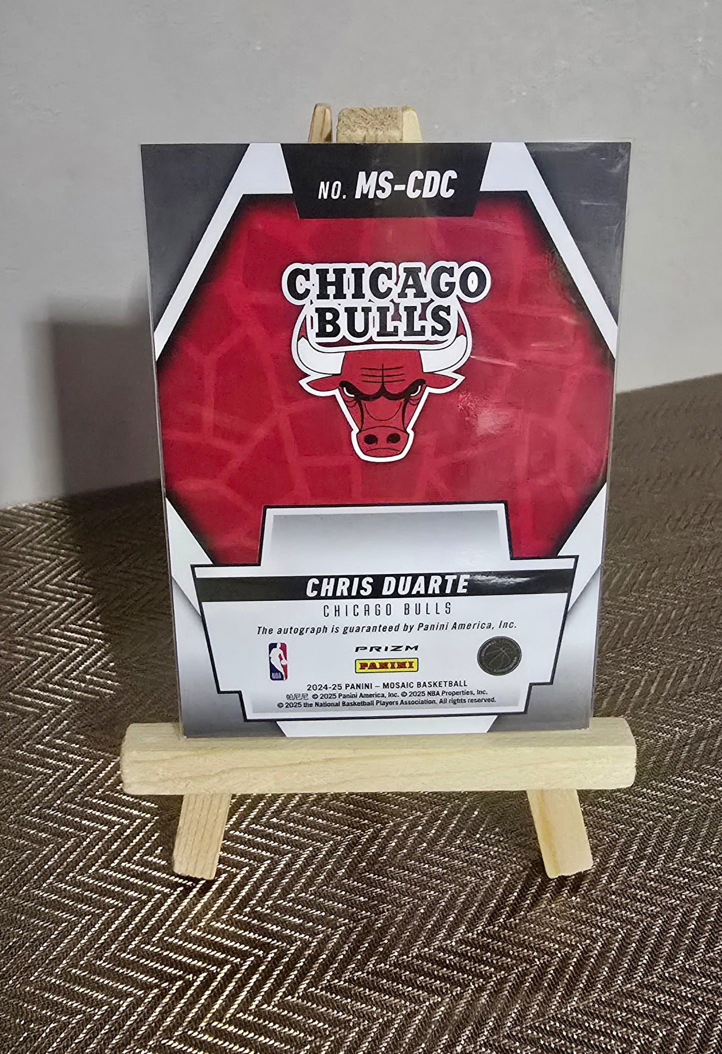 2024-25 Panini Mosaic NBA - CHRIS DUARTE - Carte Autographe Scripts Panini