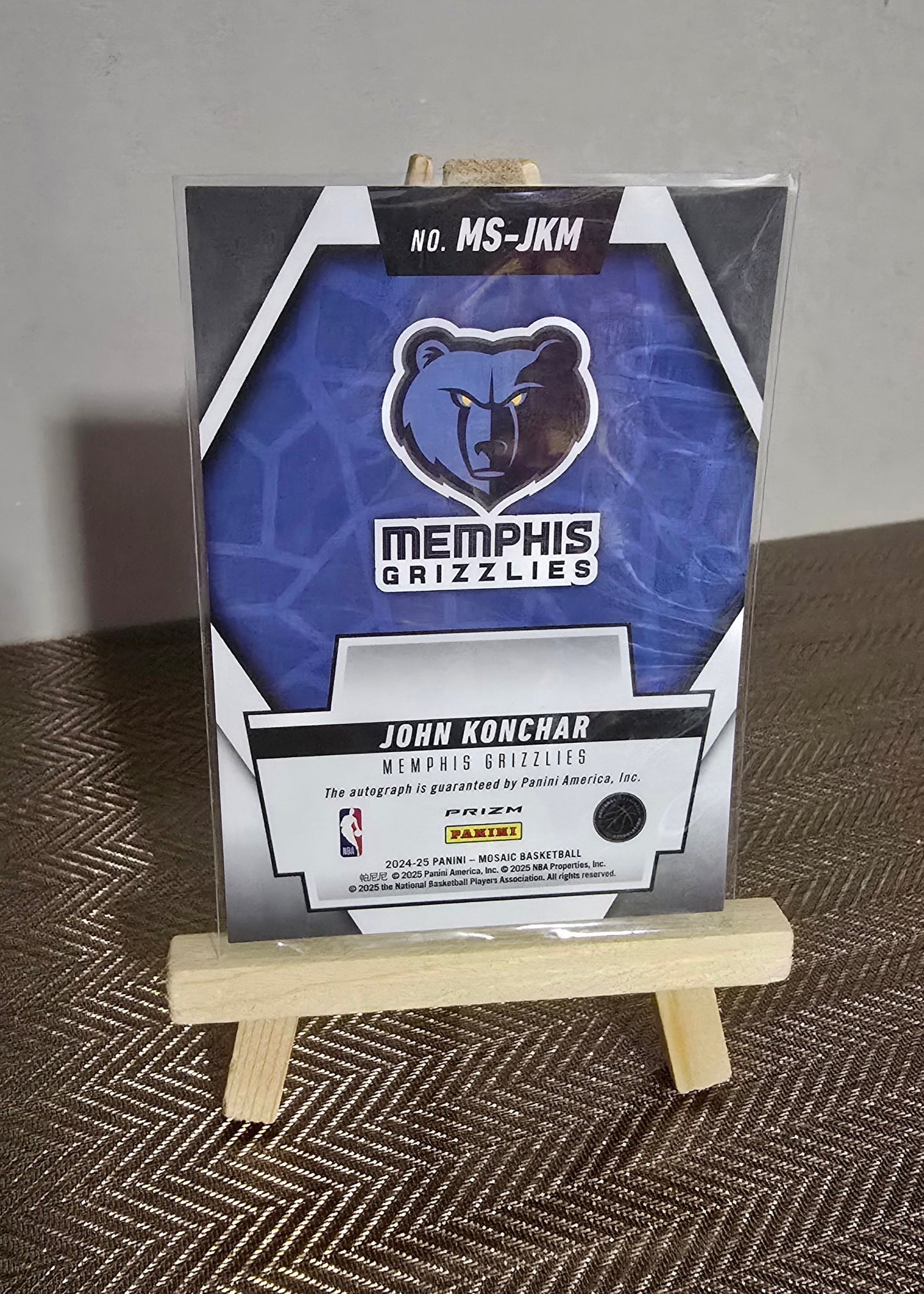 2024-25 Panini Mosaic NBA - JOHN KONCHAR - Carte Autographe Scripts Panini