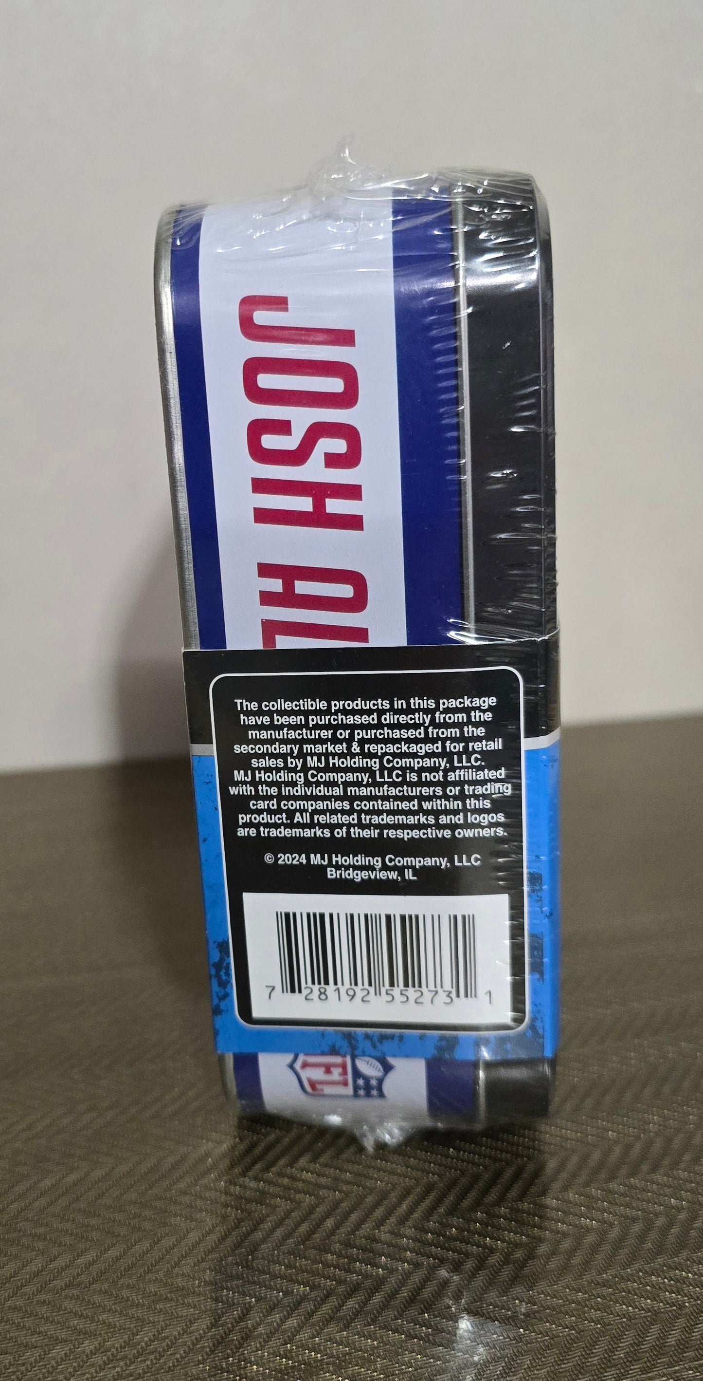 2024 NFL Josh Allen Champion Cartes Football US Collection Optic Edition MJH Collector Tin MJ HOLDING