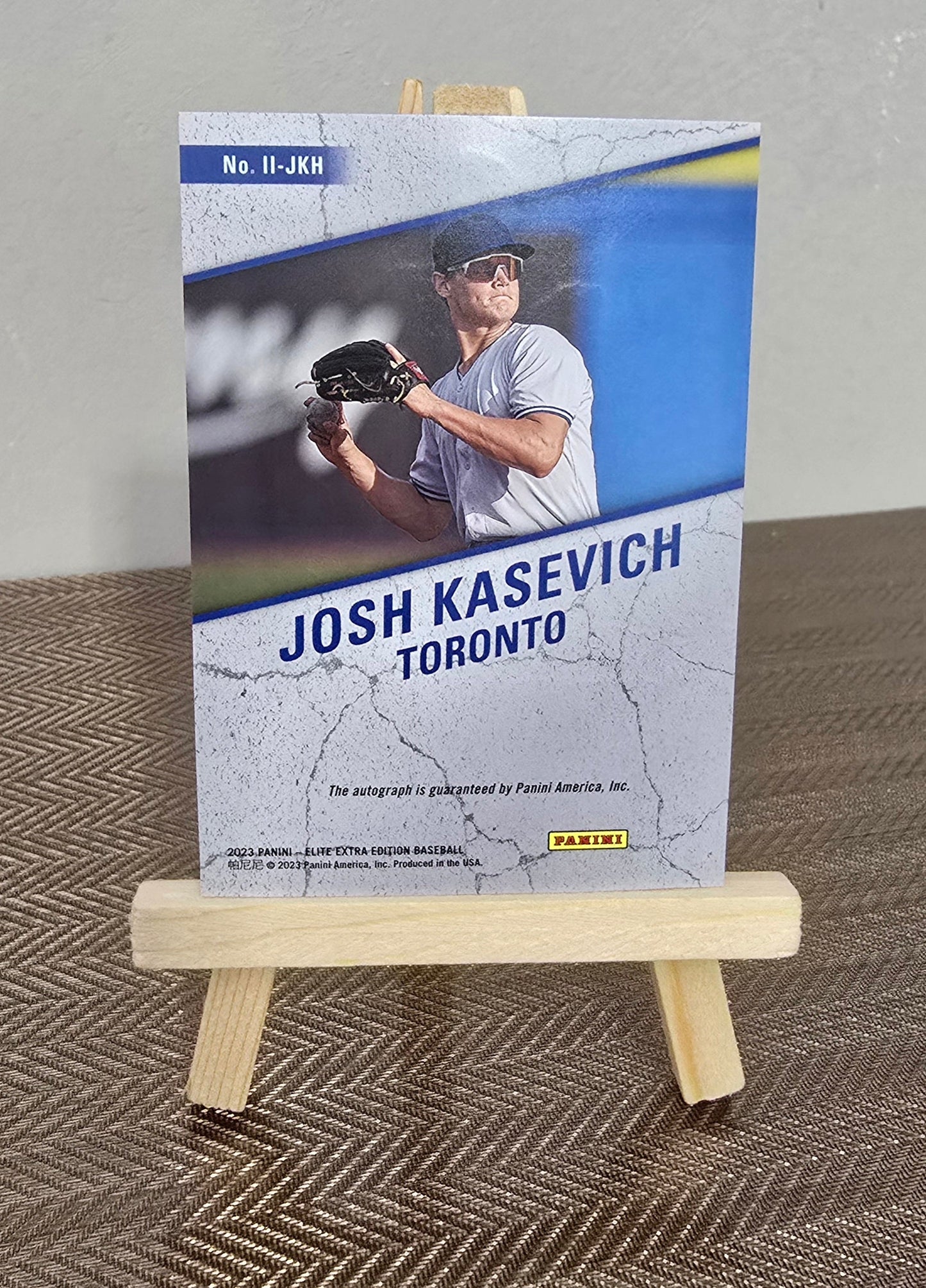 Carte autographe collection Baseball MLB JOSH KASEVICH Panini
