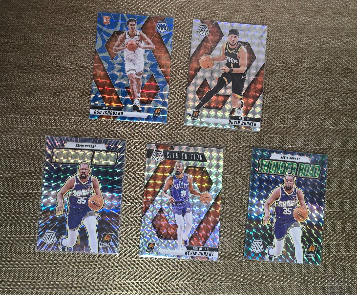 Lot 5 Cartes collection sport Basketball NBA Equipe SUNS Panini