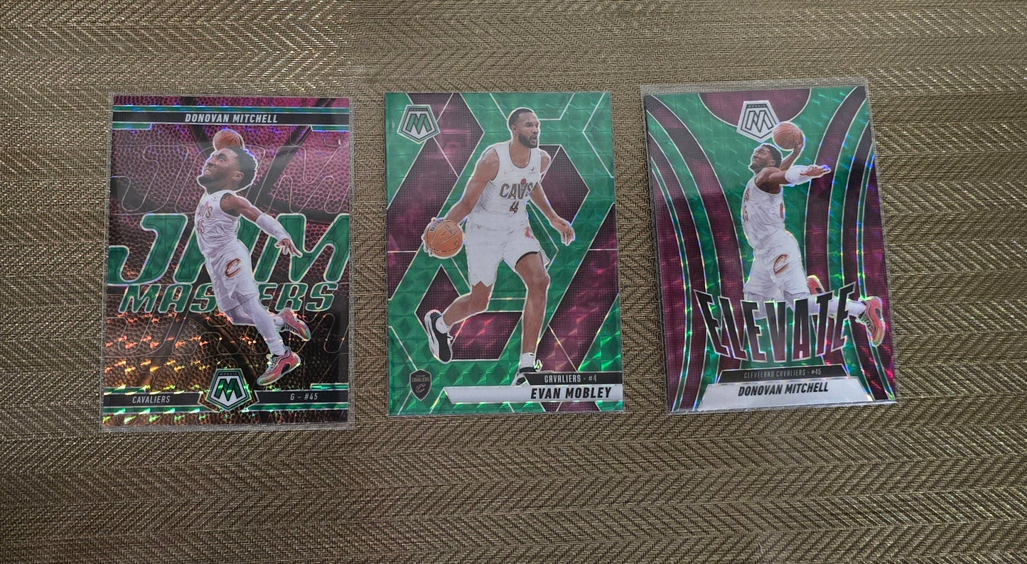 Lot 3 Cartes collection sport Basketball NBA Equipe CLEVELAND CAVALIERS Panini