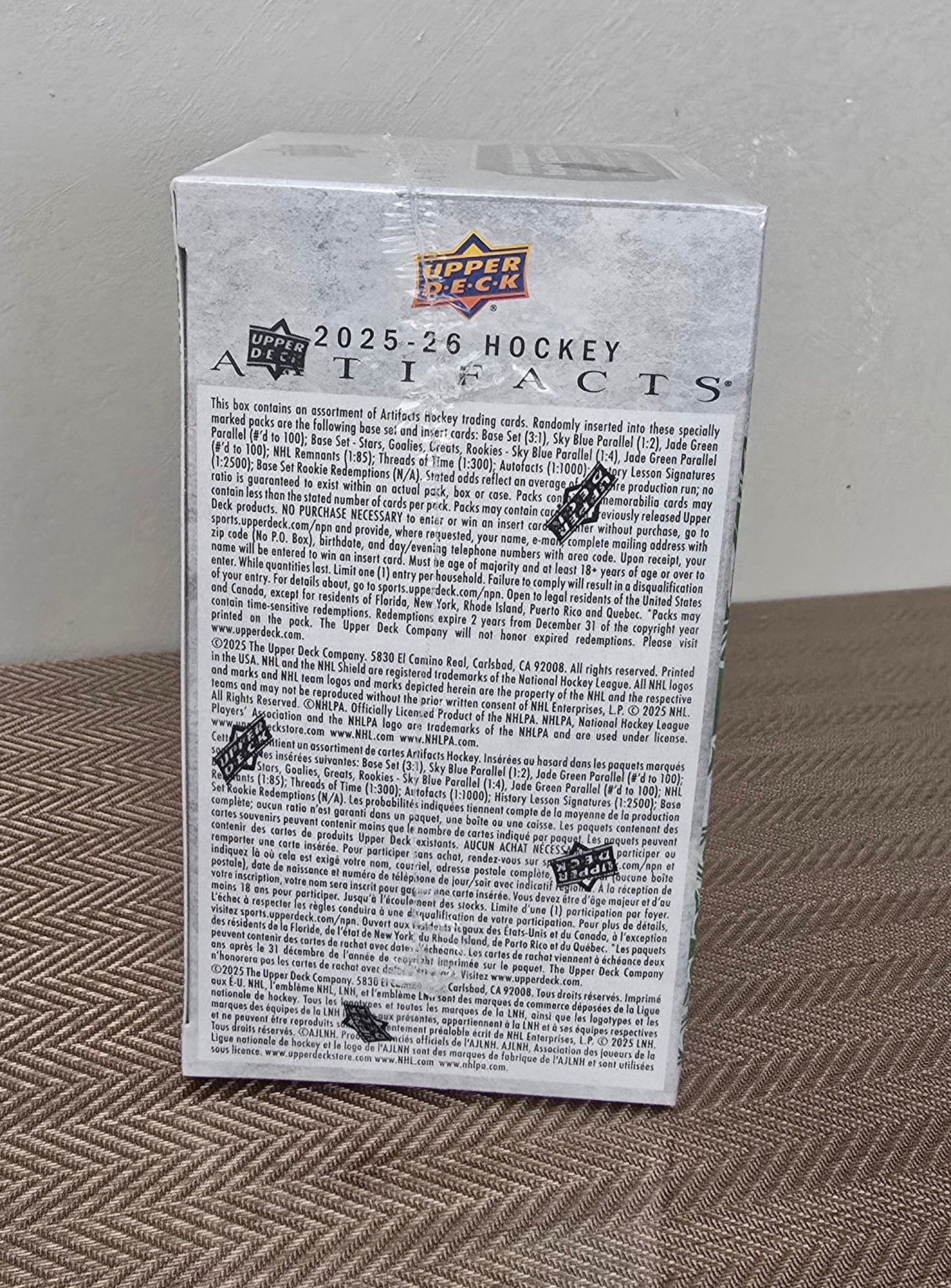 2025-26 Upper Deck Artifacts Cartes Hockey NHL Blaster Box Upper Deck