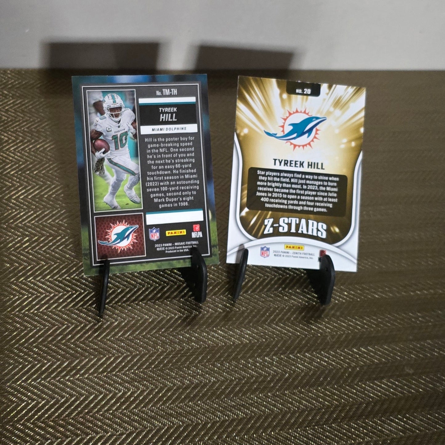 Lot 2 Cartes Football US NFL Tyreek HILL