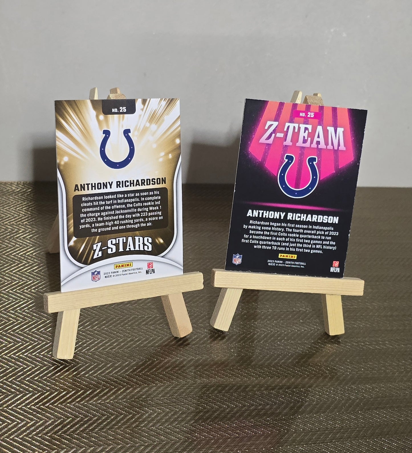 Lot 2 Cartes Football US NFL ANTHONY RICHARDSON