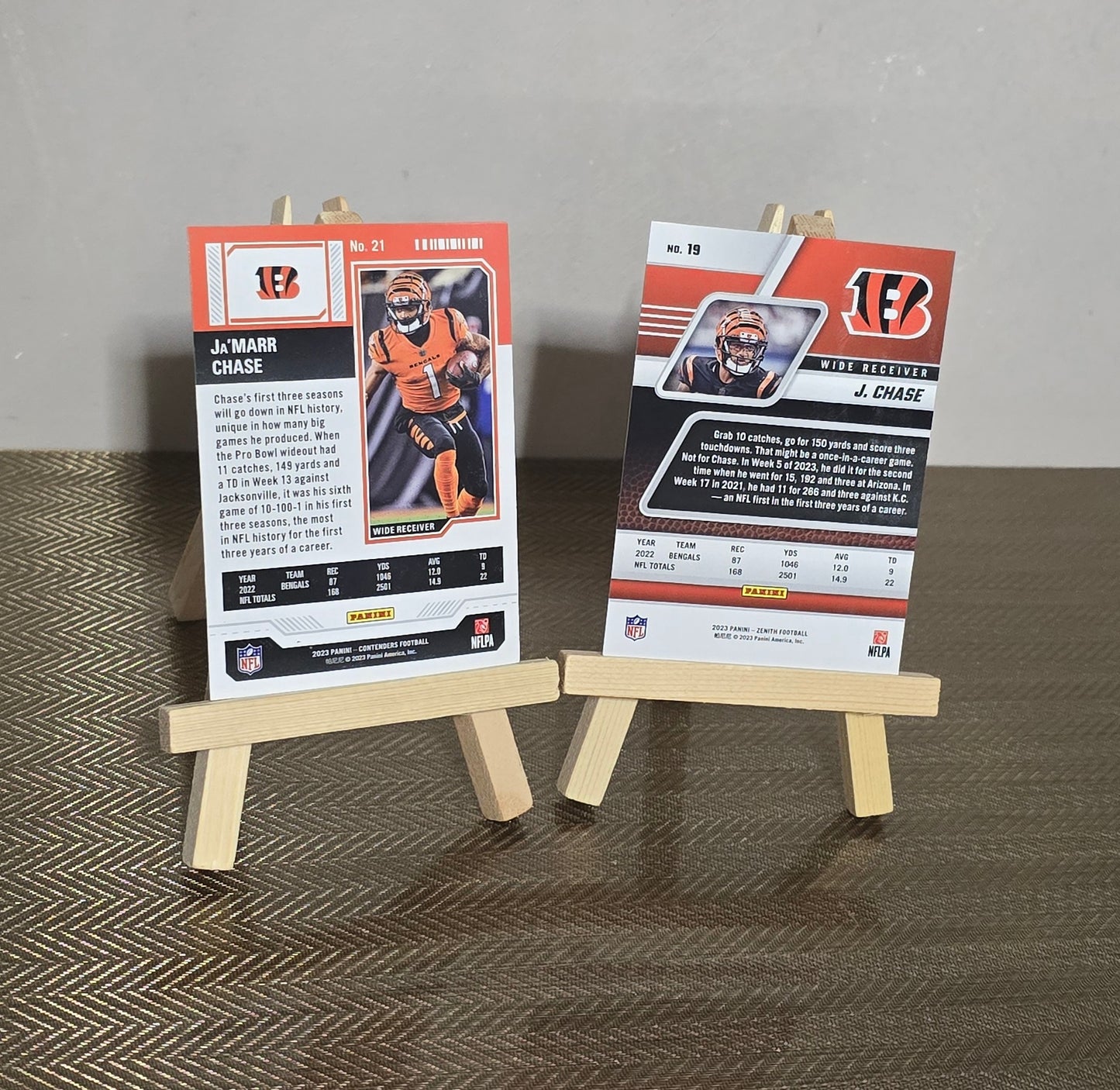 Lot 2 Cartes Football US NFL JA'MARR CHASE