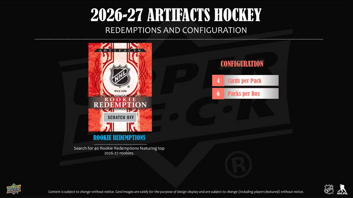 2026-27 Upper Deck Artifacts Cartes Hockey NHL Blaster Box