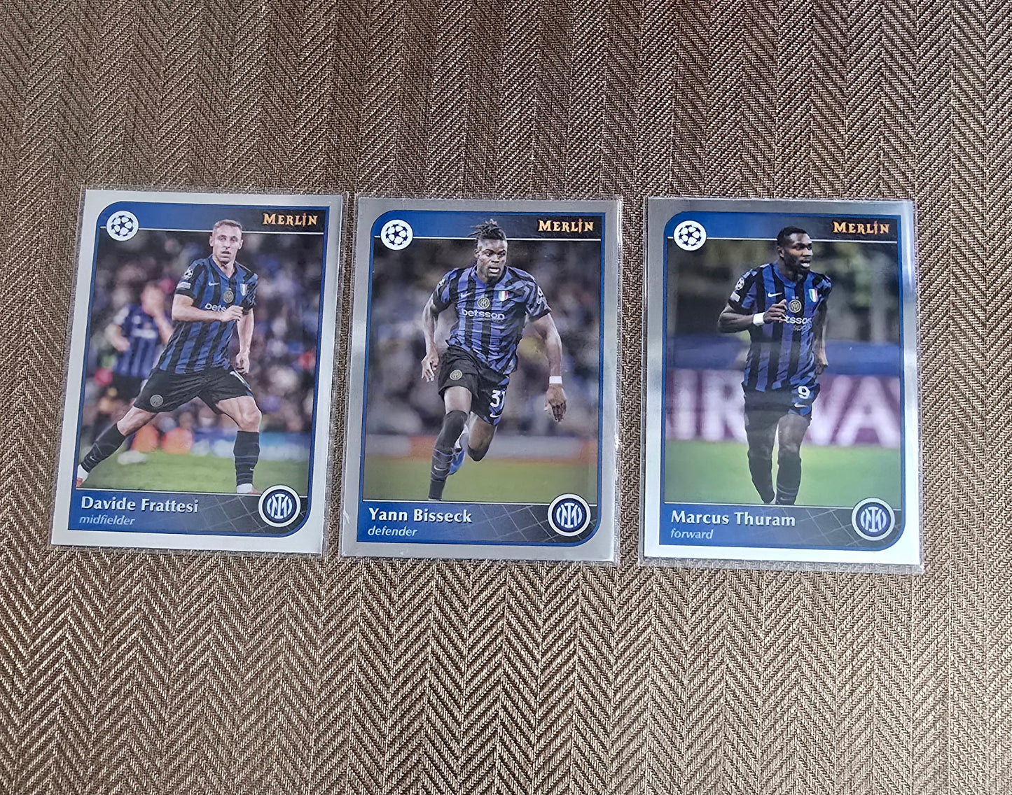 Lot 3 Cartes collection sport Soccer INTER MILAN