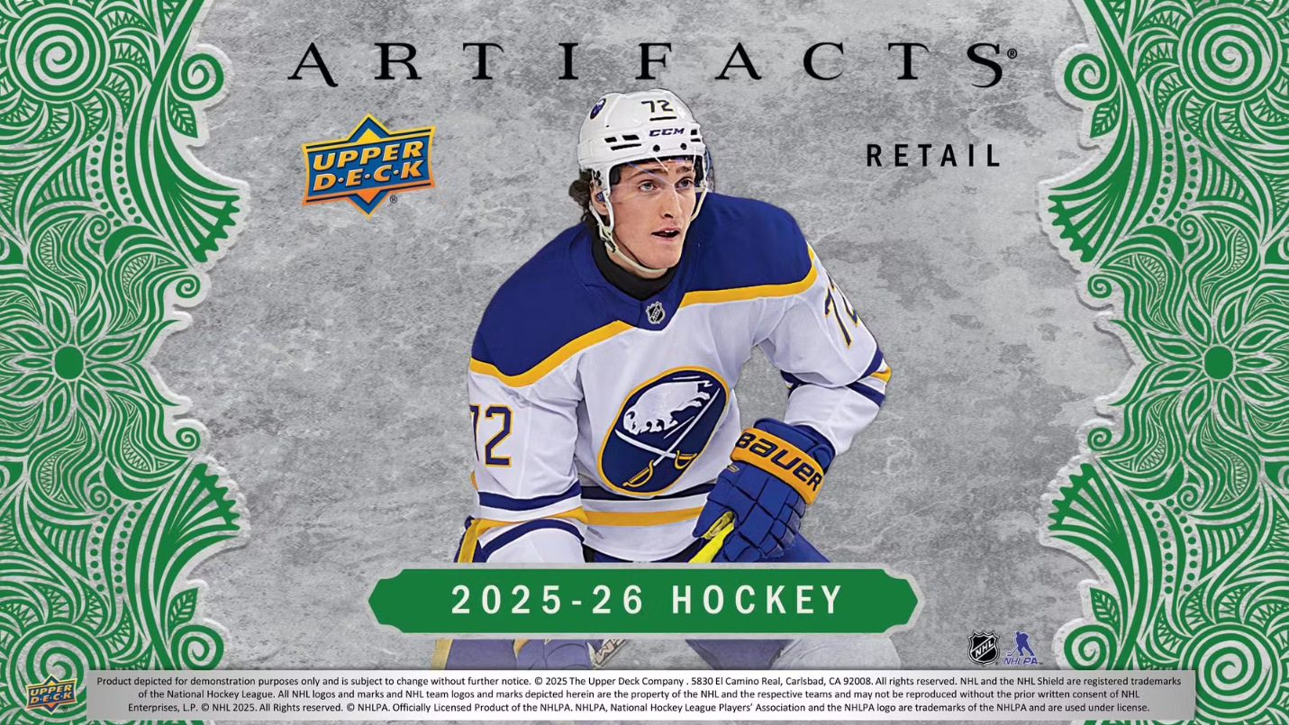 2025-26 Upper Deck Artifacts Cartes Hockey NHL Blaster Box Upper Deck