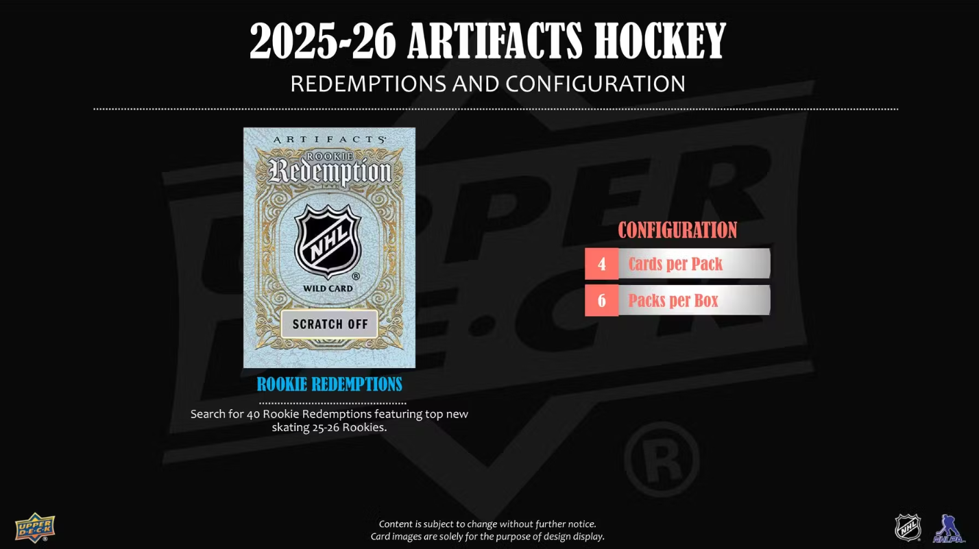 2025-26 Upper Deck Artifacts Cartes Hockey NHL Blaster Box Upper Deck