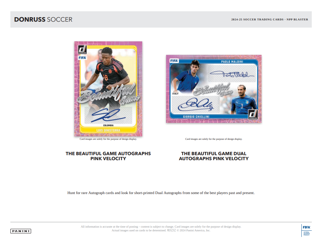 2024-25 Panini Donruss Cartes Soccer Blaster Box