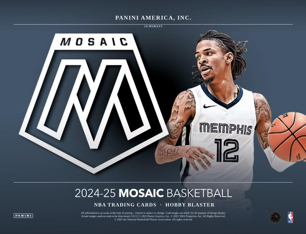2024-25 Panini Mosaic Cartes Basketball NBA Hobby Blaster Box Panini