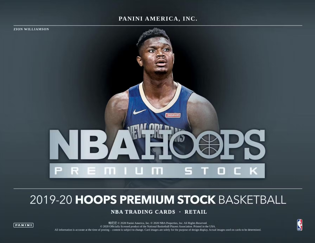 2019-20 Panini Hoops Premium Stock Cartes Basketball NBA 6-Pack Blaster Box Panini