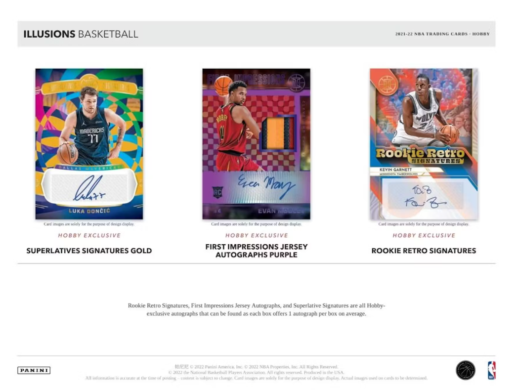 2021-22 Panini ILLUSIONS Cartes Basketball NBA Blaster Box