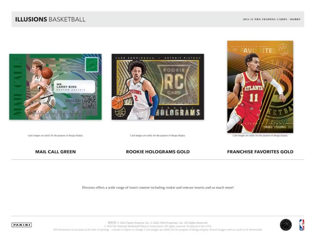 2021-22 Panini ILLUSIONS Cartes Basketball NBA Blaster Box
