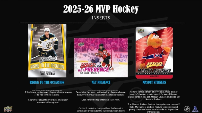2025-26 Upper Deck MVP Cartes Hockey NHL Blaster Box Upper Deck