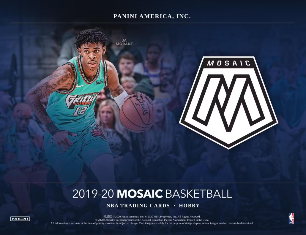 2019-20 Panini Mosaic Cartes Basketball NBA Blaster Box Panini