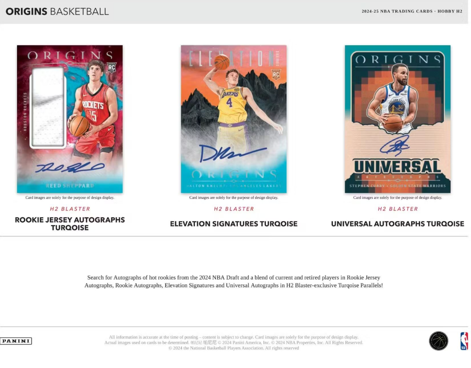 2024-25 Panini Origins Cartes Basketball NBA H2 Box Panini