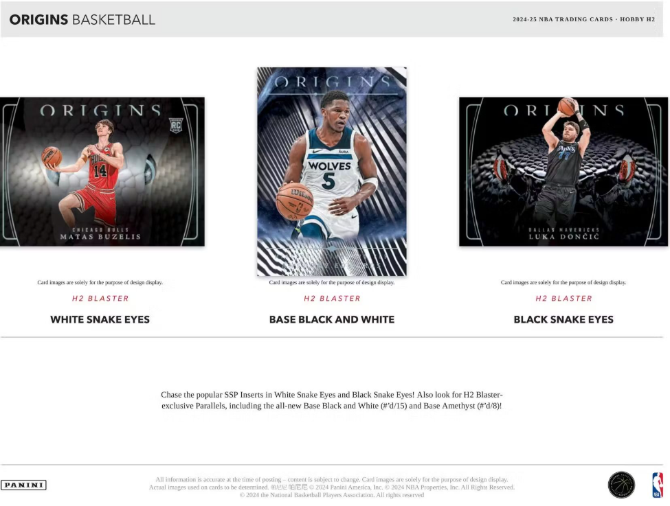 2024-25 Panini Origins Cartes Basketball NBA H2 Box Panini