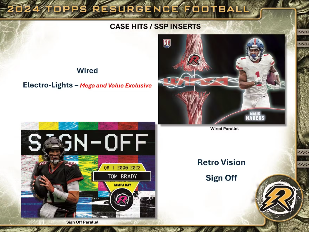 2024 Topps Resurgence Cartes Football NFL Méga Box Panini