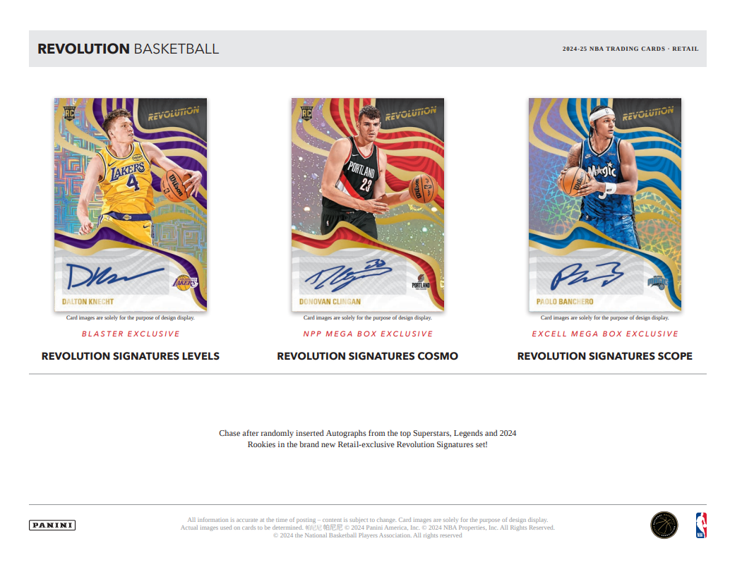 2024-25 Panini Revolution Cartes Basketball NBA Blaster Box